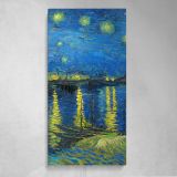 Starry Night Over the Rhone by Vincent van Gogh Canvas Wall Art Print