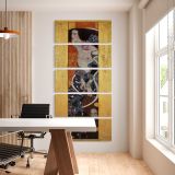 Judith II by Gustav Klimt five panel canvas wall art office mockup