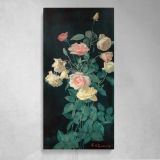 Roses 1878 by George Cochran Lambdin Canvas Wall Art Print