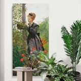 Summer 1874 by Winslow Homer canvas print displayed in a modern interior