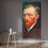 Van Gogh by Vincent van Gogh canvas wall art displayed in a contemporary room