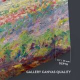Mediterranean Garden Landscape by Claude Monet close up showing gallery canvas texture and depth