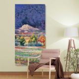 Mediterranean Garden Landscape by Claude Monet two panel canvas wall art room mockup