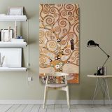 The Tree of Life by Gustav Klimt canvas wall art shown in a modern interior