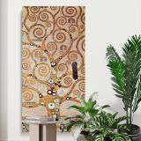 The Tree of Life by Gustav Klimt canvas print displayed in a modern interior