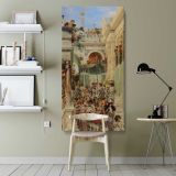 Spring by Lawrence Alma Tadema canvas wall art shown in a modern interior