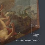 The Glorification of Saint Dominic 1710 1785 by Francesco Solimena close up showing gallery canvas texture and depth