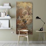 The Glorification of Saint Dominic 1710 1785 by Francesco Solimena canvas wall art shown in a modern interior