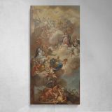 The Glorification of Saint Dominic 1710 1785 by Francesco Solimena Canvas Wall Art Print