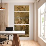The Immaculate Conception with Joachim and Saint Anne five panel canvas wall art office mockup
