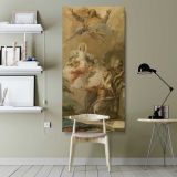 The Immaculate Conception with Joachim and Saint Anne canvas wall art shown in a modern interior