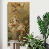 The Immaculate Conception with Joachim and Saint Anne canvas print displayed in a modern interior