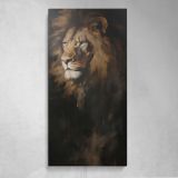 Majestic Lion Portrait Canvas Wall Art Print