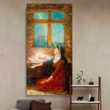 Christmas Morn Will H Low by Will H Low canvas wall art in a styled interior