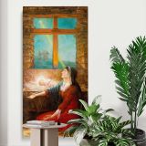 Christmas Morn Will H Low by Will H Low canvas print displayed in a modern interior
