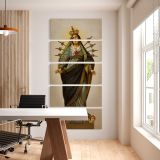 Our Lady of the Seven Sorrows five panel canvas wall art office mockup