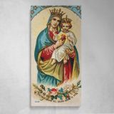 Virgin Mary with the Christ Child and Sacred Heart Canvas Wall Art Print