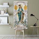 The Immaculate Conception canvas wall art shown in a modern interior
