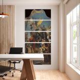 The Triumph of Marius by Giovanni Battista Tiepolo five panel canvas wall art office mockup