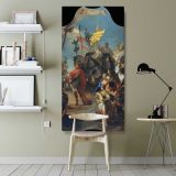 The Triumph of Marius by Giovanni Battista Tiepolo canvas wall art shown in a modern interior