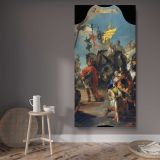 The Triumph of Marius by Giovanni Battista Tiepolo canvas wall art displayed in a contemporary room