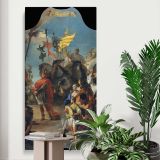 The Triumph of Marius by Giovanni Battista Tiepolo canvas print displayed in a modern interior