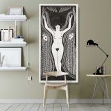 Ecstasy Extase 1922 print by Samuel Jessurun de Mesquita canvas wall art shown in a modern interior