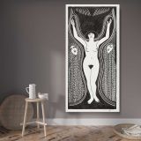 Ecstasy Extase 1922 print by Samuel Jessurun de Mesquita canvas wall art displayed in a contemporary room