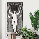 Ecstasy Extase 1922 print by Samuel Jessurun de Mesquita canvas print displayed in a modern interior