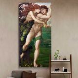 Phyllis and Demophoon 1870 by Edward Burne Jones canvas wall art in a styled interior