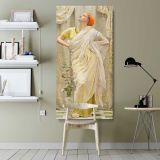 Canaries 1841 1893 by Albert Joseph Moore canvas wall art shown in a modern interior