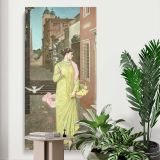 A Herald of Spring 1872 by Walter Crane canvas print displayed in a modern interior