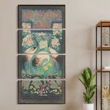 Titelblad voor een kalender voor 1924 1923 by Leo Visser three panel canvas wall art room mockup