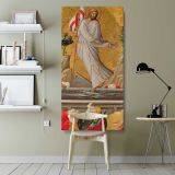 The Resurrection of Christ canvas wall art shown in a modern interior