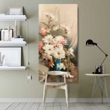Chrysanthemums No 5 canvas wall art shown in a modern interior