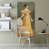 Baroness elvira sofia wilhelmina standertskjold 1896 Eero Jarnefelt by Eero Jarnefelt canvas wall art shown in a modern interior