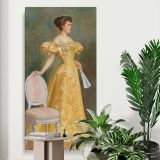 Baroness elvira sofia wilhelmina standertskjold 1896 Eero Jarnefelt by Eero Jarnefelt canvas print displayed in a modern interior