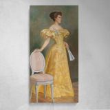 Baroness elvira sofia wilhelmina standertskjold 1896 Eero Jarnefelt by Eero Jarnefelt Canvas Wall Art Print