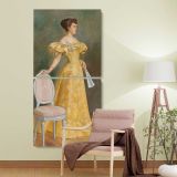 Baroness elvira sofia wilhelmina standertskjold 1896 Eero Jarnefelt by Eero Jarnefelt two panel canvas wall art room mockup
