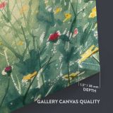 Wildflower Meadow close up showing gallery canvas texture and depth