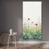 Wildflower Meadow canvas wall art displayed in a contemporary room
