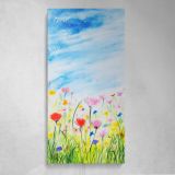 Spring Wildflower Meadow Canvas Wall Art Print