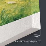 Tuscan Countryside Landscape close up showing gallery canvas texture and depth