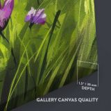 Wildflower Meadow close up showing gallery canvas texture and depth