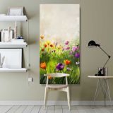 Wildflower Meadow canvas wall art shown in a modern interior