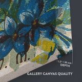 Saint Lucy close up showing gallery canvas texture and depth