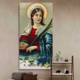 Saint Lucy canvas wall art in a styled interior