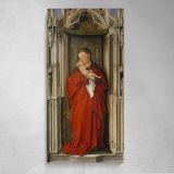 Virgin and Child in a Gothic Niche Canvas Wall Art Print