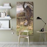 Refuge Frederick Stuart Church by Frederick Stuart Church canvas wall art shown in a modern interior