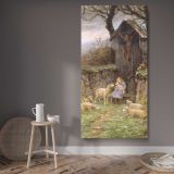 Refuge Frederick Stuart Church by Frederick Stuart Church canvas wall art displayed in a contemporary room